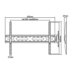 Supporto da Parete MacLean MC-939 70" 37"