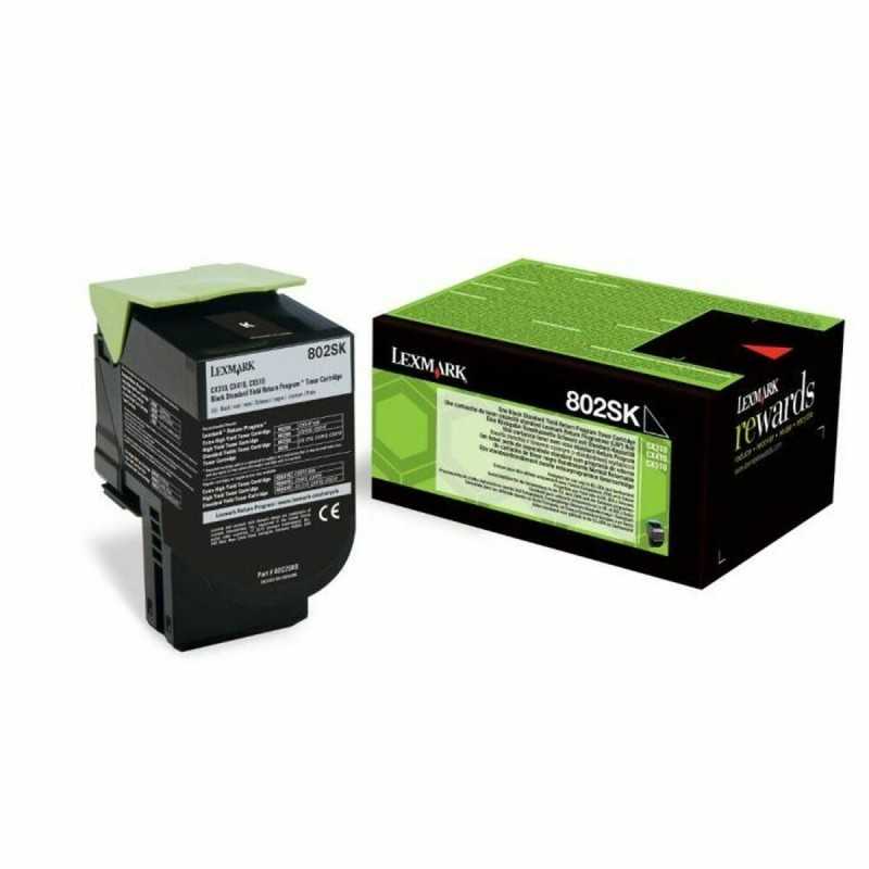 Toner Lexmark 80C2SK0 Nero