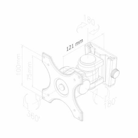 Supporto TV Neomounts FPMA-W250BLACK      