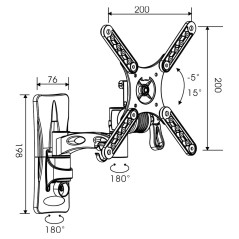 Supporto TV TM Electron 25 kg 10"-32"