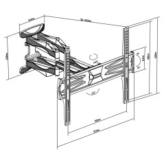 Supporto TV TM Electron 30 Kg 32"-60"