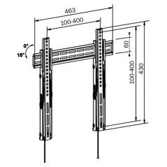 Supporto TV TM Electron 32"-47" 30 Kg