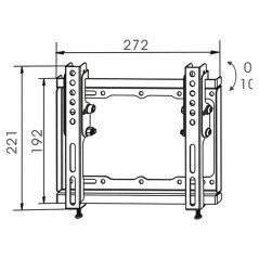 Supporto TV TM Electron 20 kg 17"-42"