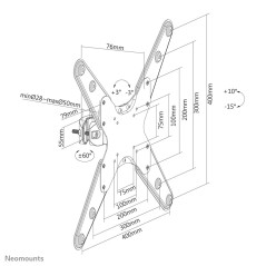 Supporto TV Neomounts FL40-430BL14