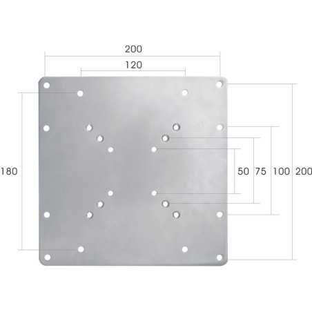 Placca da Parete Neomounts FPMA-VESA200 22"-42" 35 kg