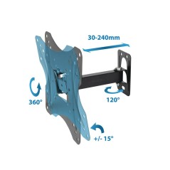 Supporto TV Esperanza ERW015 70" 26" 30 Kg