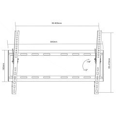 Supporto TV MacLean MC-605 32" 70" 55 kg