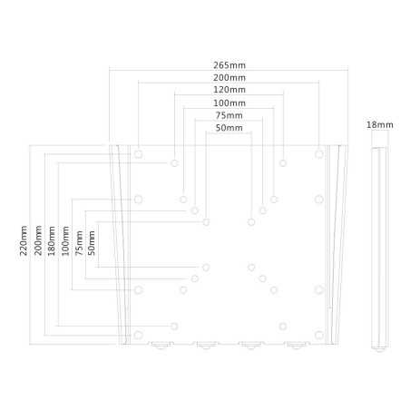 Supporto TV Fisso Neomounts FPMA-W110BLACK 10" 40" 35 kg