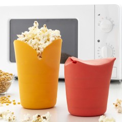 Contenitori per Pop-corn Pieghevoli in Silicone Popbox InnovaGoods (Pacco da 2)