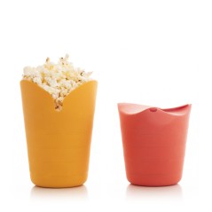 Contenitori per Pop-corn Pieghevoli in Silicone Popbox InnovaGoods (Pacco da 2)