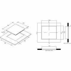 Piano Cottura in Vetroceramica Rosieres ROCTH64CT/2 6500 W 60 cm