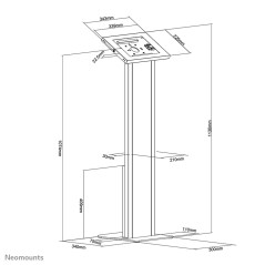 Tablet Neomounts FL15-750WH1 11" Bianco