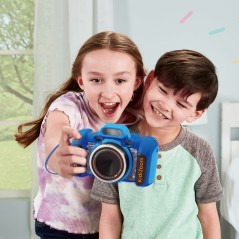 Macchina fotografica giocattolo per bambini Vtech Kidizoom Duo DX Azzurro