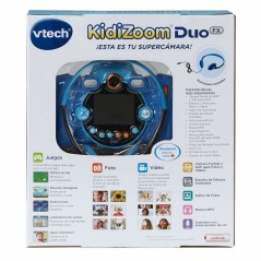 Macchina fotografica giocattolo per bambini Vtech Kidizoom Duo DX Azzurro