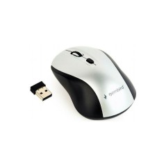 Mouse senza Fili GEMBIRD MUSW-4B-02-BS Bianco Nero/Argentato (1 Unità)