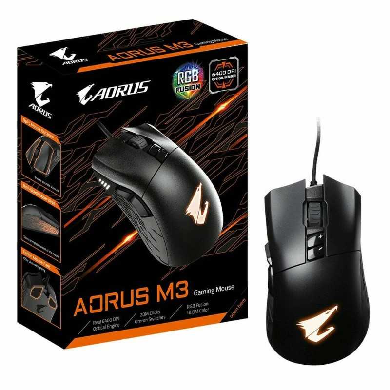 Mouse Gigabyte AORUS M3 6400 DPI Nero