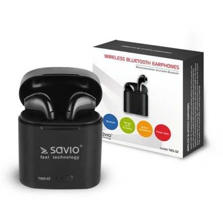 Auricolari in Ear Bluetooth Savio TWS-02 Nero Grafite