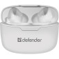 Auricolari in Ear Bluetooth Defender TWINS 903 Bianco Multicolore