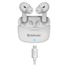 Auricolari in Ear Bluetooth Defender TWINS 903 Bianco Multicolore