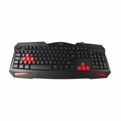 Tastiera e Mouse Tacens MCP1 Nero Rosso Monocromatica Qwerty in Spagnolo