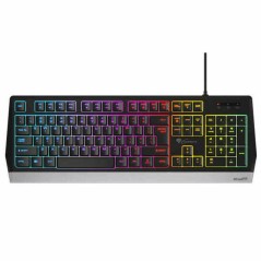 Tastiera per Giochi Natec RHOD 300 RGB QWERTY Nero