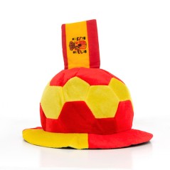 Cappello Pallone da Calcio con Bandiera della Spagna in Rilievo