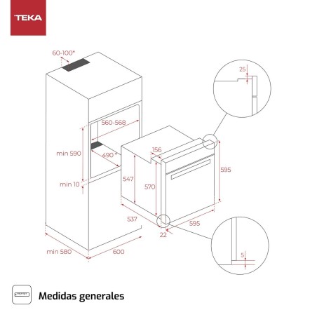 Forno Multifunzione Teka HCB6526 1400 W 70 L 71 L