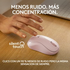 Mouse Logitech M240 Rosa