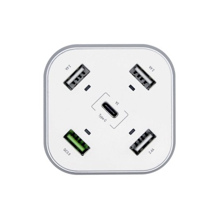 Caricabatterie USB Aisens ASCH-5PQC-W Bianco (1 Unità)