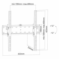 Supporto TV Neomounts FPMA-W350BLACK      