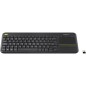 Tastiera Logitech K400 Plus Nero Senza Fili Bluetooth Touchpad AZERTY TV Francese