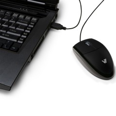 Mouse V7 MV3000010-BLK-5E Nero