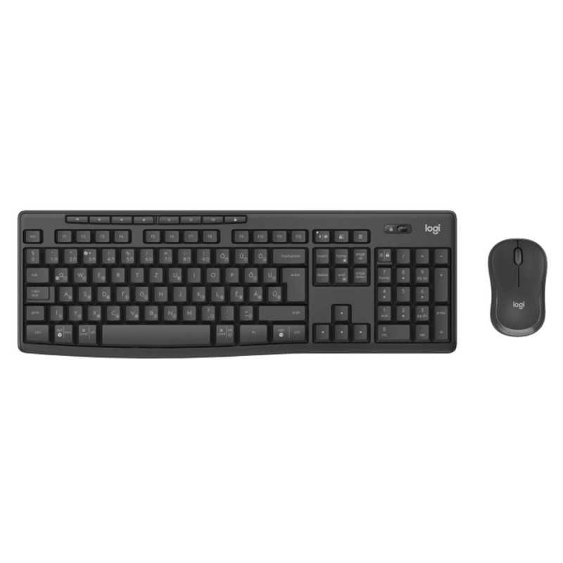 Tastiera e Mouse Logitech MK370 Grafite Qwerty hebreo