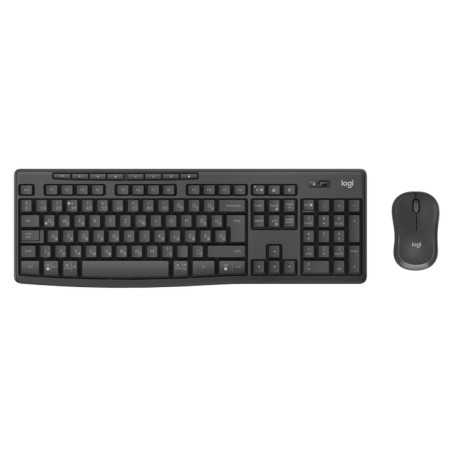 Tastiera e Mouse Logitech MK370 Grafite Qwerty hebreo