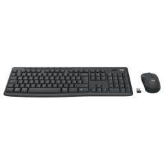 Tastiera e Mouse Logitech MK370 Grafite Qwerty hebreo