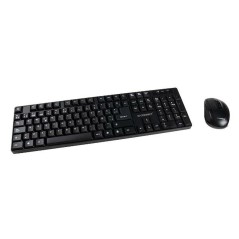 Tastiera e Mouse Wireless Q-Connect KF17988 Nero Qwerty in Spagnolo