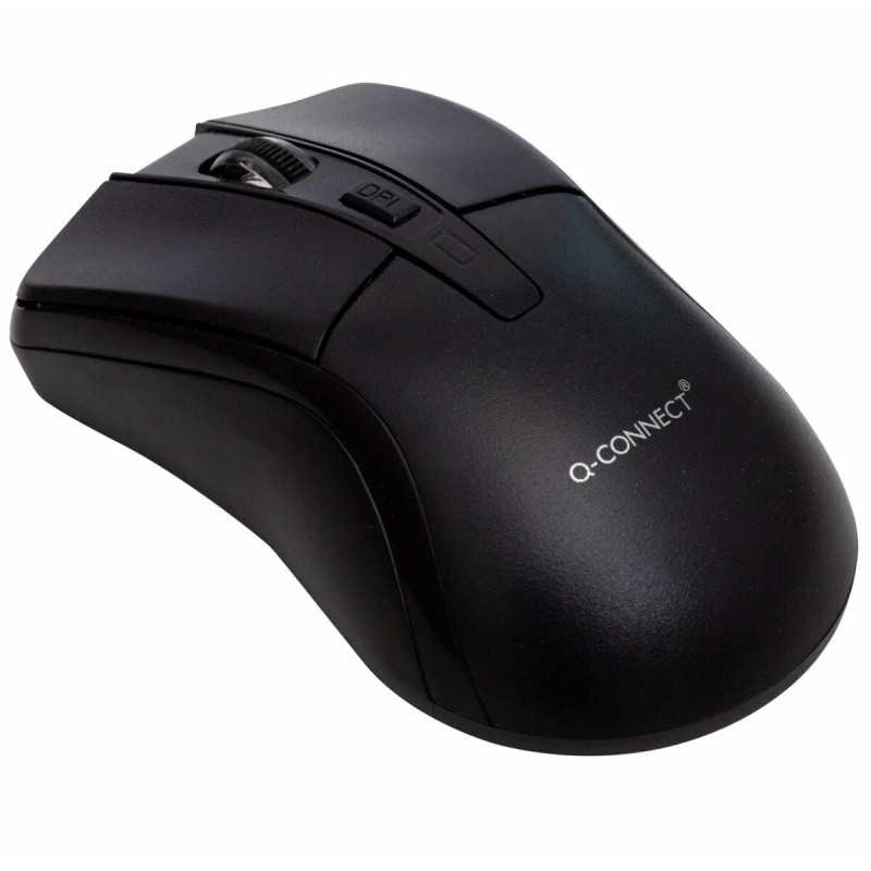 Mouse Ottico Wireless Q-Connect KF16196 Nero 1000 dpi