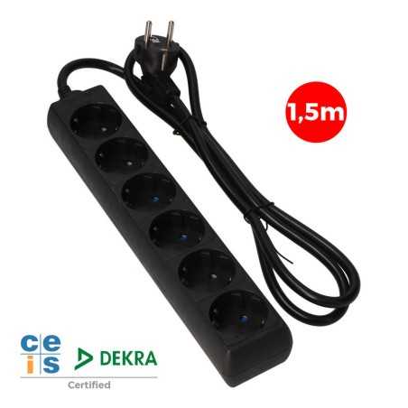 Multipresa con 6 Prese senza Interruttore EDM Schuko (1,5 m)