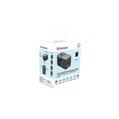 Adattatore Verbatim Nero Grigio 100 W