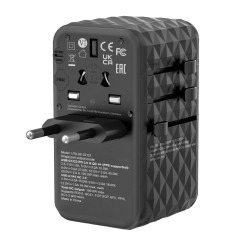 Adattatore Verbatim Nero Grigio 100 W