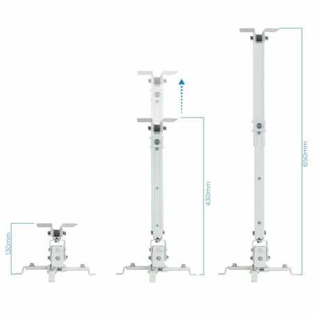 Supporto da Soffitto Inclinabile per Proiettore TooQ PJ2012T-W 20 kg