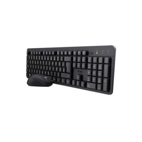 Tastiera e Mouse Trust 25356 Nero Qwerty in Spagnolo