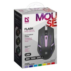 Mouse Ottico Mouse Ottico Defender FLASH MB-600L Nero