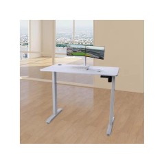 Scrivania Urban Factory EED25UF Bianco Acciaio inossidabile 118 x 60 cm