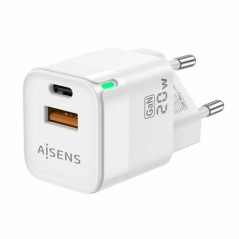 Caricabatterie da Parete Aisens ASCH-20W2P002-W Bianco 20 W (1 Unità)