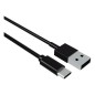 Cavo USB A con USB C Contact (1 m) Nero