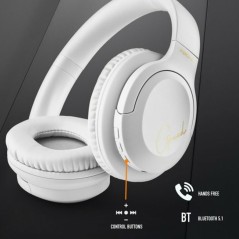 Auricolari Bluetooth con Microfono NGS Bianco