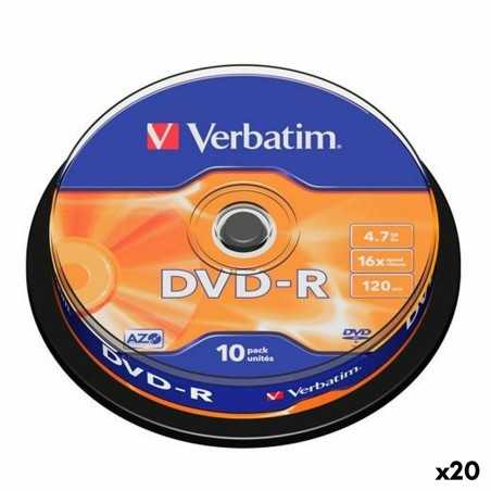 DVD-R Verbatim 4,7 GB 16x (20 Unità)