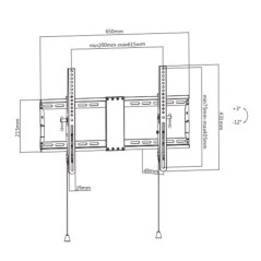 Supporto da Parete GEMBIRD WM-80T-01 37" 80"