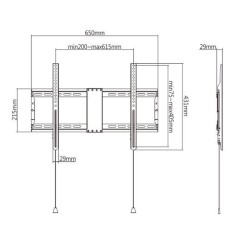 Supporto da Parete GEMBIRD WM-80F-01 37" 80"